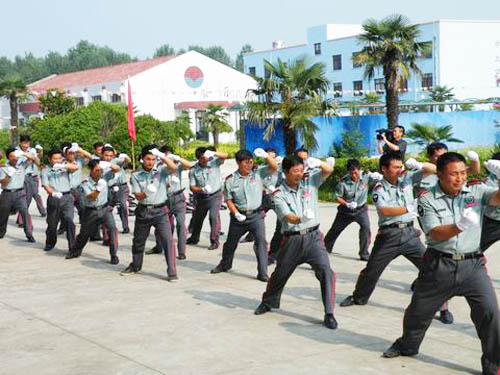 PA集团
队拳术训练中